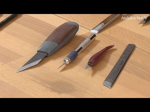 Haargenau anreißen mit Messern