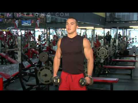 lateral raises - Strengthening the lateral deltoid with lateral raise exercises. Learn tips and techniques for working out the chest, back, shoulders, and arms in this weight...