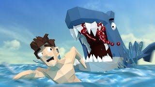 Minecraft | MURDER MAZE - Jaws Attacks Babies In Maze! (BABY VS GIANT SHARK)