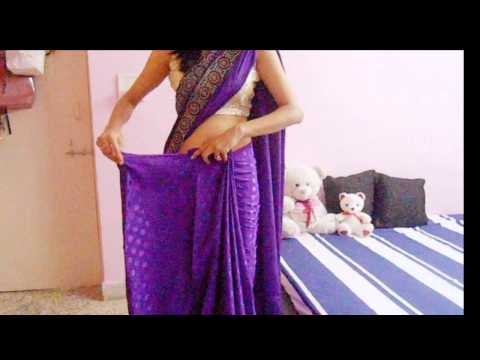 how to self drape a saree