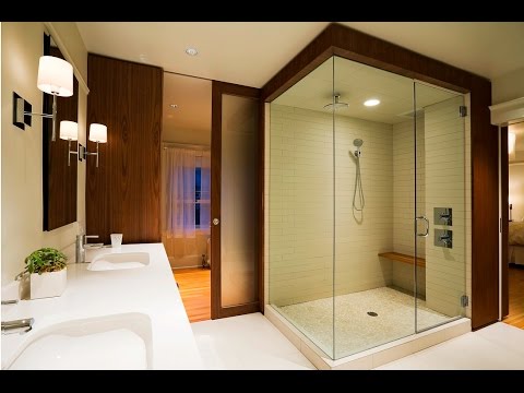 video-linktoworks-Heavy Glass Wall Mount Hinge Shower Enclosure