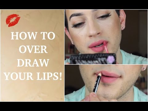 lips - Hey Guys! This is just a quick tutorial on how to overdraw and lipline your lips! Hopefully this technique works for you guys! :D Please subscribe, comment, and like if you like it! WATCH...