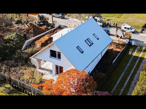 Video Prodej stavebního pozemku s rozestavěným domem v Nové Huti v Dýšině u Plzně