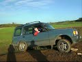 Winching a disco out of a ditch