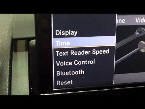 how to set clock on mercedes c class
