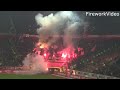 Pyroshow der Frankfurter (Fortuna Düsseldorf - Eintracht Frankfurt, Pyro Ultras Frankfurt)