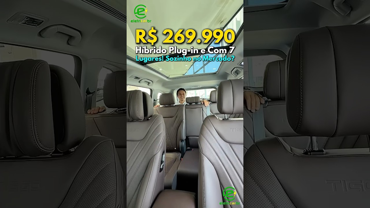 7 Lugares Híbrido Plug-In Sozinho nos R$ 269 Mil? Tiggo 8 PHEV