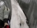 Video: Crazy snowmobile climb