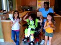 Chicken Dance with our sister Stephanie and her home nurse