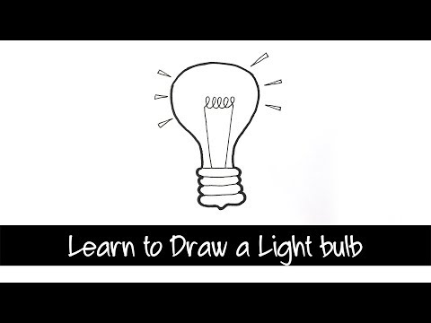 Learn to draw a light bulb - quick and easy drawing for anyone