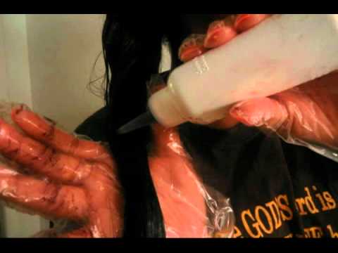 how to dye installed weave