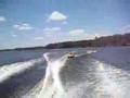 Eddie Reamey tubing at Hyko Lake