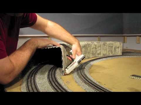 how to make an o gauge tunnel