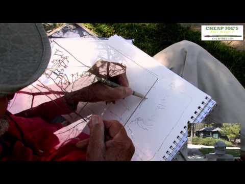 Don Getz Watercolor Techniques-Artist Journal-The Cottage Sketch and Painting