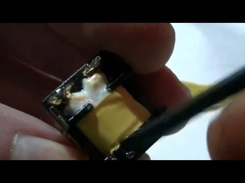 Samsung Handyladegerät Netzteil Trafo zerlegen (5 Volt 1 Ampere) - eflose #507