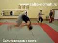 Начало видео-урока по сальто вперед с места