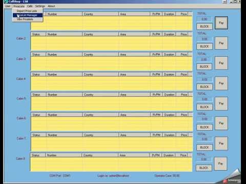 Local PC Windows based Call Shop Billing software and hardware with displays.