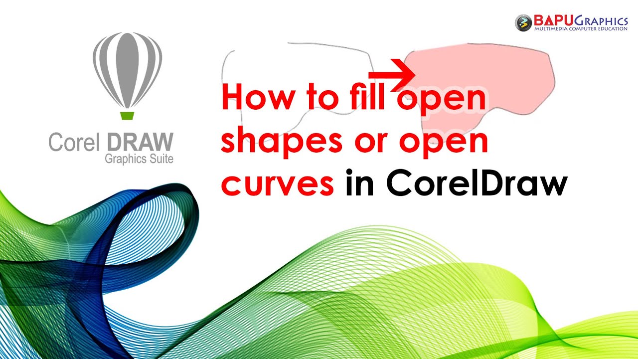 How to Fill Open Shapes or Open Curves in Corel Draw