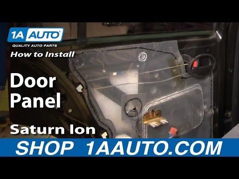 How To Install Replace Remove Rear Door Panel Saturn Ion 03-07 1AAuto.com