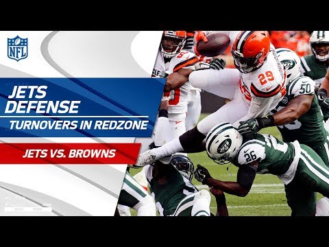 Video: Jets Defense is a Brick Wall in the Red Zone, Forces 2 Turnovers! | Jets vs. Browns | NFL Wk 5