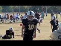 McKinney Texas Saints Brandon Richardson 9QB Terrance Shaw 29RB Thomas Shaw 22WR Football Pee Wee