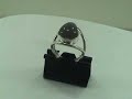 925 Sterling Silver designer ring with labradorite stone
