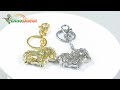 Sheep Shaped Rhinestone Key Chain Keyring Pendant