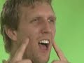 Dirk Nowitzki filming Mavs music video