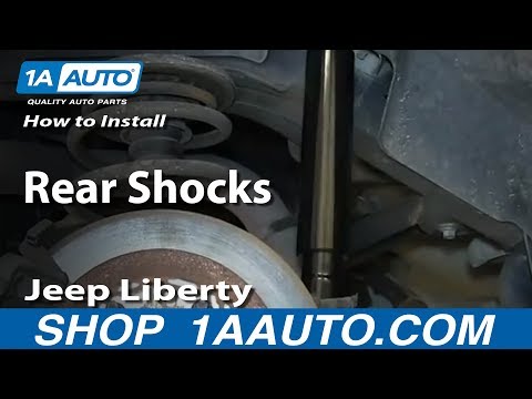 How To Install Remove Replace Rear Shocks 2002-07 Jeep Liberty