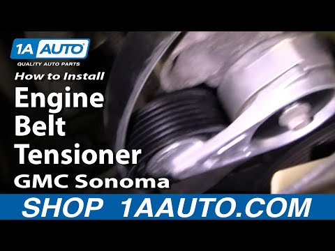 How to Install Replace Engine Belt Tensioner GMC Sonoma 4.3L 1AAuto.com