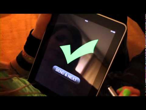 Avril Signing Autographs on an iPad Video