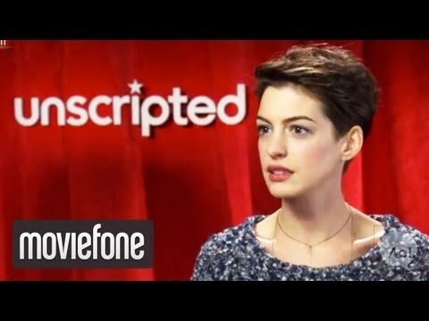 Unscripted - Subscribe to Moviefone Today: http://bit.ly/15j8XWV Watch More Unscripted Here: http://bit.ly/YAburB **** More Below **** Anne Hathaway and Hugh Jackman answ...