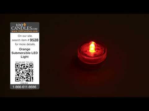 Orange Submersible LED Light