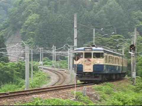 羽尾信号所待避の最終列車　スイッチバック街道 惜別羽尾号(復路)