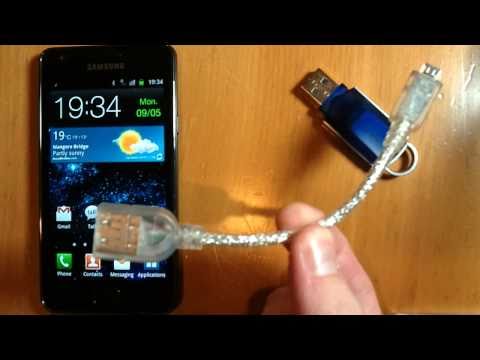 how to connect galaxy y with usb