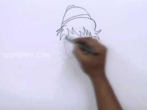 how to draw kristoff