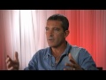a conversation with antonio banderas of 'the skin i live in' at the toronto film festival 2011. 'the skin i live in' was the winner of the 2012 bafta award for best film not in the english language. www.redcarpetdiary.tv in 'the skin i line in', a brilliant plastic surgeon, haunted by past tragedies, creates a type of synthetic skin that withstands any kind of damage. his guinea pig is a mysterious and volatile woman who holds the key to his obsession.