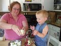 Josh helping with Apple Pie