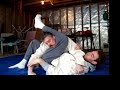 Triangle choke set up from cross side juitsu grappling