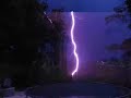 Rare summertime thunder and lightning show in SoCal. Bolt, thunder and then slo-mo.
