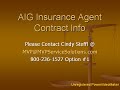 AIG Life Insurance Agent Contract