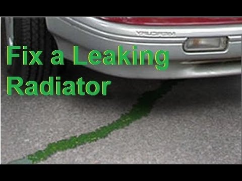 how to fix a radiator leak