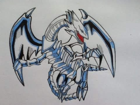 how to draw red eyes b dragon