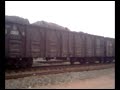 DF4B passenger train chase after freight train