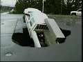 Truck in Sinkhole Truck in Sinkhole