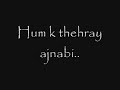 Hum Ke There Ajnabi