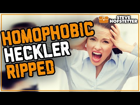 Homophobic Heckler Owned