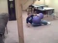 Chest Bump with exercise balls hilarious crash!
