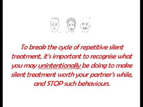 how to react to a silent treatment