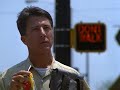 Scene from the superb 1988 film Rain Man where the Tom Cruise character Charlie Babbitt takes Raymond to see a doctor after becoming frustrated with his behaviour. This film is top class with truly excellent performances being turned in by both Cruise and Hoffman.